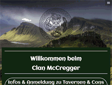 Tablet Screenshot of clan-mccregger.de